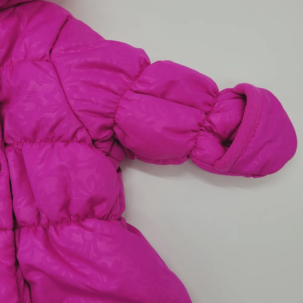 1881 S. Rothschild Snowsuit Pram Suit One Piece Magenta Pink Outerwear 3-6mo NEW